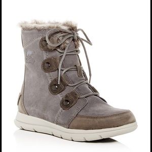 Sorel waterproof suede boots.